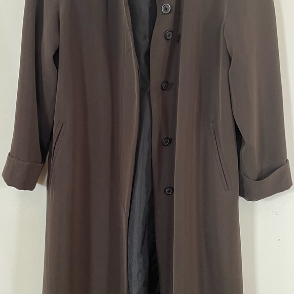 Ankle length brown/taupe UD Utex design fully lined coat. - Picture 4 of 4